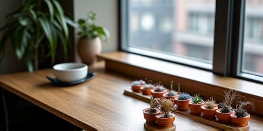 Compact fly tying workstation set up on a small apartment desk in Brooklyn